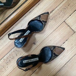Acne Snakeskin Pumps Size 38